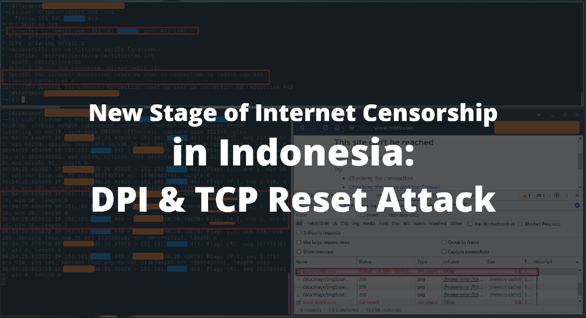 New Stage of Internet Censorship in Indonesia: DPI & TCP Reset Attack