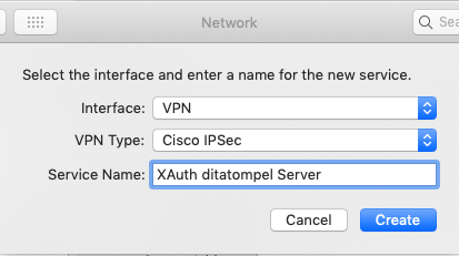 MacOS XAuth Config