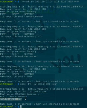 Implementing Firewall Protection via Iptables Port Knocking