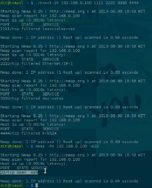 Implementing Firewall Protection via Iptables Port Knocking