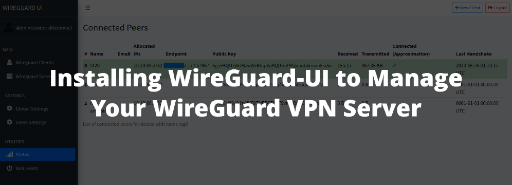 Installing WireGuard-UI to Manage Your WireGuard VPN Server